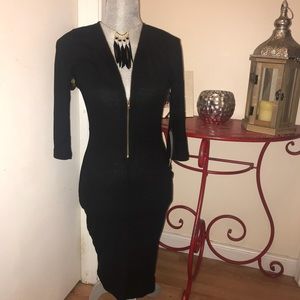 NWT Fashion Nova Black Bodycon Dress